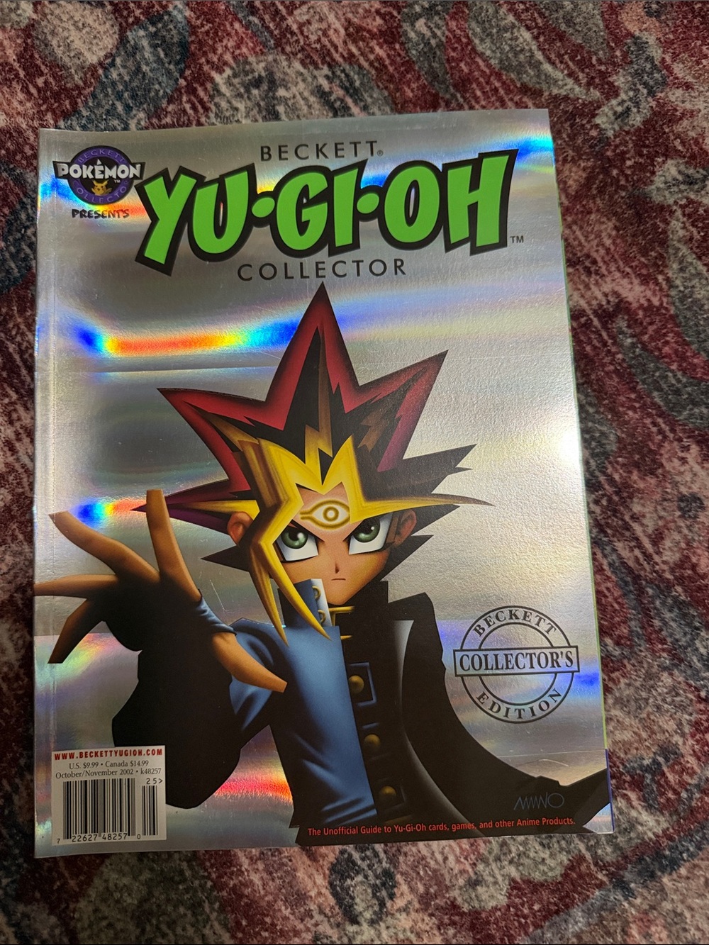 Beckett Yu-Gi-Oh Collector Magazine - Holographic Cover - Silver & Multicolor